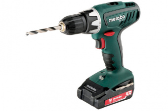 Metabo Безударная дрель-шуруповер BS 18 Li [602116530] { 18В Li, 2х2.0Ач,13мм,SC60,кейс, вес 1.5 кг