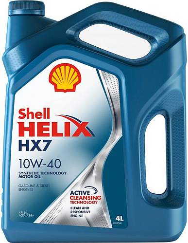 Масло Shell Hellix HX 7 10W40 4L