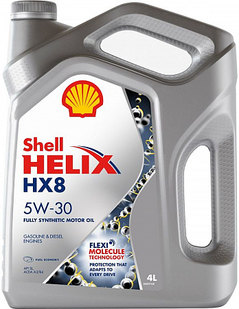 Масло Shell Hellix HX 8 SYNTETIC 5w-304*4L