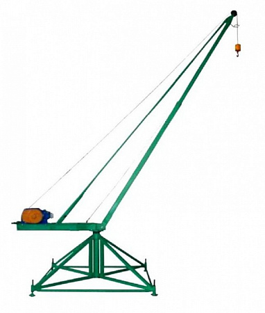Кран разборный КСП-500 "МАСТЕР", г/п 500кг., h-100м., стацион., с грузами, разб. стрела, 900кг.