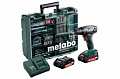 Metabo Безударная дрель-шуруповерт BS 18 [602207880] { 18 В, 2х2.0Ач LiIon с набором оснастки }